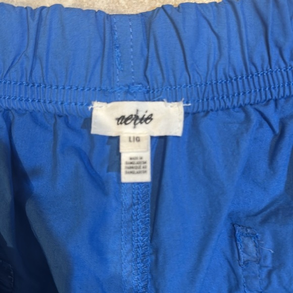 NEW! Aerie Royal Blue Skater Baggy Wide Leg Cargo Pants L 90s - Picture 4 of 8